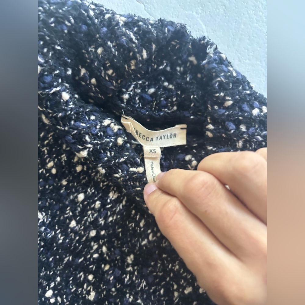 Rebecca Taylor Cold Shoulder Sweater Speckled Sweater - Picture 4 of 4